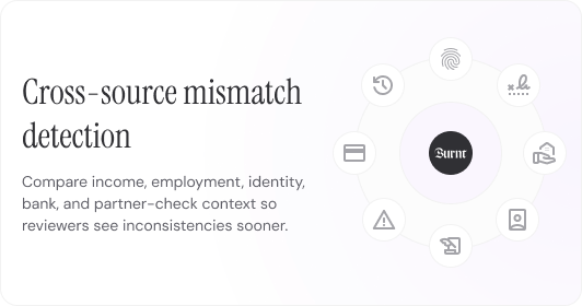 Mismatch detection: cross-source conflicts surface with their reason attached